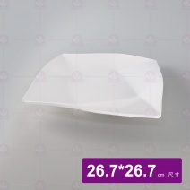 SH4310B  方井盤  白 26.7x26.7cm