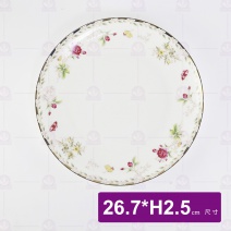 皇家骨瓷 平盤10.5吋 TFH105021 26.7xH2.5cm