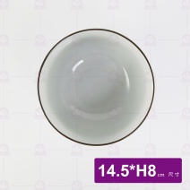 手繪藍菊6吋麵碗 14.5xH8cm