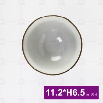 手繪藍菊4.5吋飯碗 11.2x6.5cm
