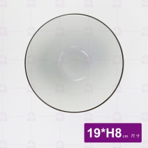 手繪紅菊7.5吋喇叭碗 19xH8cm