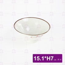 紅點6吋茶漬碗 15.1x7cm