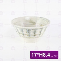 日 7吋深井 格棕點 17x8.4cm
