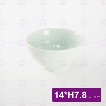 青瓷 5.5吋橫紋直口碗 BK558 14x7.8cm