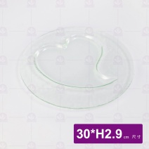 窯燒玻璃Love圓盤-透明色 NFL-3030W-T