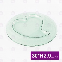 窯燒玻璃Love圓盤-綠色 NFL-3030W-G