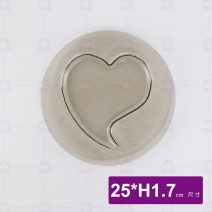 窯燒玻璃Love圓盤-茶色 NFL-2525W-C