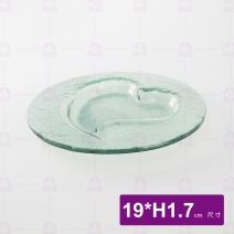 窯燒玻璃Love圓盤-綠色 NFL-1919W-G