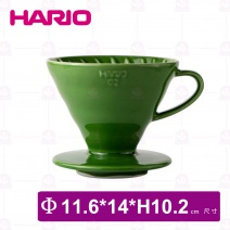 【日本HARIO】V60深蕨綠02彩虹磁石濾杯(1~4杯用)