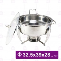 圓型半圓腳自助餐爐