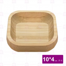 【菊川本味】方形竹碟 10x10xH4cm
