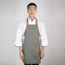 #9258 仿牛仔調整連身圍裙 70cm