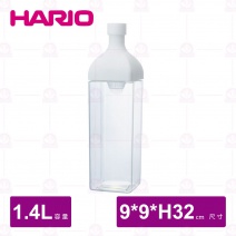 【日本HARIO】KAB-120-W 方形白冷泡茶壺-白色