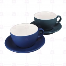 卡布咖啡杯-無光孔雀藍(無底盤) 250cc