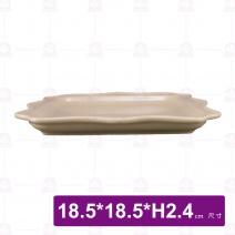 棱邊正方盤9吋-無光卡其 18-JL04-9-K