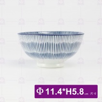 千絲萬縷-螺紋碗 4.5吋Φ11.4xH5.8cm