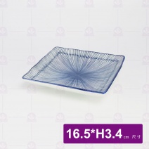 千絲萬縷-荷口方盤 6.5吋 16.5xH3.4