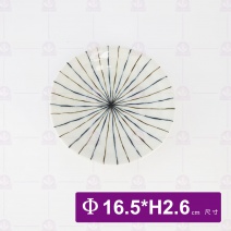 【日本進口】雙色十草皿 6吋 Φ16.5xH2.6cm