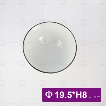 藍線紋高台丸丼 7.5吋 Φ19.5xH8cm