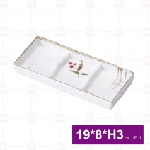 【Shunta金順代】秋日長方三格皿(12入/盒)