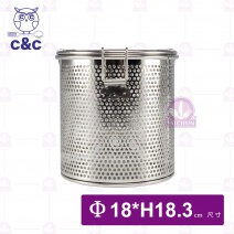 【C&C】304魯料籃 Φ18xH18.3cm
