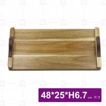 【菊川本味】相思木托盤-皮面皮把手