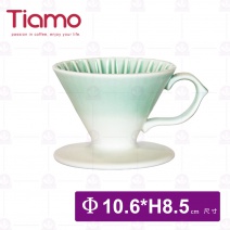 【Tiamo】原礦手作濾杯-湖水綠 (HG5532G)