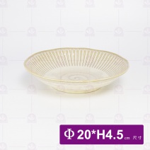 【日本】土灰十草深盤 8吋