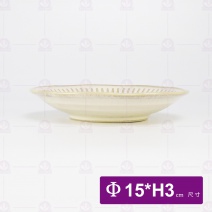 【日本】土灰十草圓盤 6吋