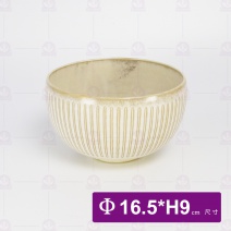 【日本】土灰十草圓缽 6.5吋