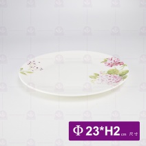 骨瓷月光盤-玫瑰清香9吋
