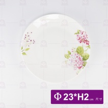 骨瓷月光盤-玫瑰清香9吋