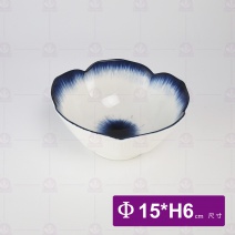 圓形蓮花瓣碗-射線