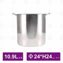 304不鏽鋼深型湯鍋(1:1高鍋) Φ24xH24cm