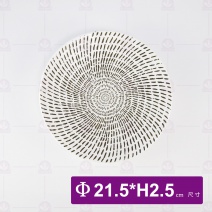直邊淺盤/流星雨亮白8.5吋