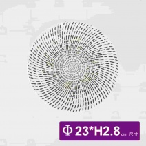 盧森圓淺盤 流星雨亮白23cm