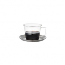 【日本KINTO】CAST玻璃杯附不銹鋼盤-220ml