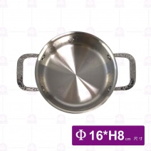 三層鋼錘印湯鍋B款(附蓋)-玫瑰金