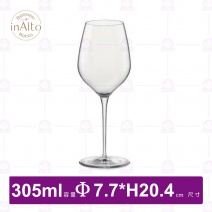 【InAlto】TRE S 強化無鉛水晶酒杯-305ml(6入/盒)