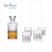 【Luigi Bormioli】ELIXIR 威士忌禮盒組(1壺4杯)
