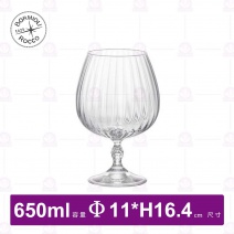 【Bormioli Rocco】復古雕紋白蘭地杯 650ml(6入/盒)
