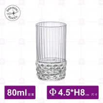 【Bormioli Rocco】美式復古雕紋烈酒杯 80ml(6入/盒)