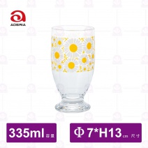 【日本ADERIA】昭和系列飲料杯 黃菊-335ml