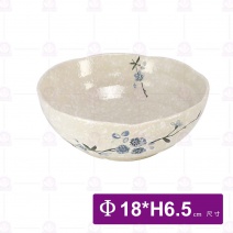 白梅雪花-7.5吋荷口湯碗