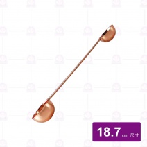 不銹鋼玫瑰金雙頭計量匙-5/15cc