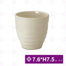【HS】陶面螺紋杯-粉盈 (JA137)(24入/盒)