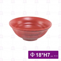 【HS】陶面橫紋麵碗-炙燒 (JA339)(12入/盒)