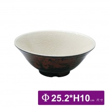 【HS】海螺拉麵碗 10吋-粉三彩 (HS6608)(6入/盒)