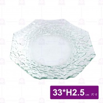 窯燒玻璃八角皿-清綠 (NFL-3333Y-T)