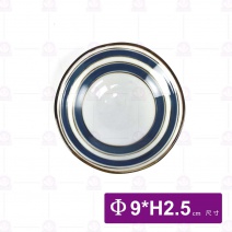 青瓷繪染-3.5吋荷口碟